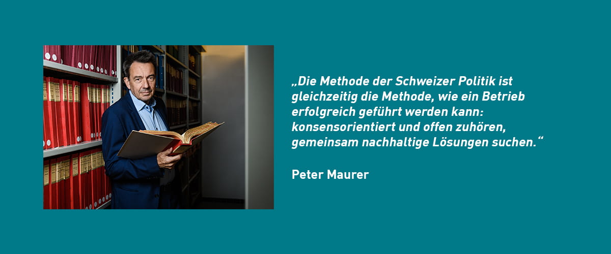 Peter Maurer Zitat Leadership the Swiss Way