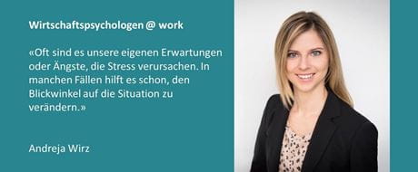Andreja Wirz, Fachspezialistin Stress der SUVA, berichtet von einem Workshop mit Klienten Andreja Wirz, Fachspezialistin Stress der SUVA, berichtet von einem Workshop mit Klienten